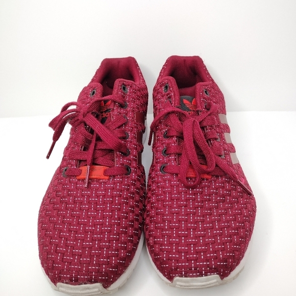 Adidas ZX Flux Burgundy Athletic Shoes main image 6